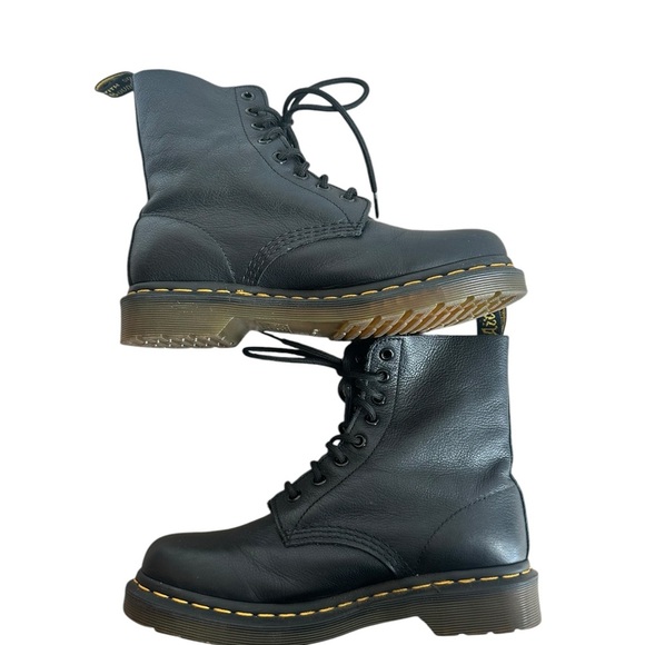 Dr Martens Black Leather Lace-Up Boots - Picture 6 of 10